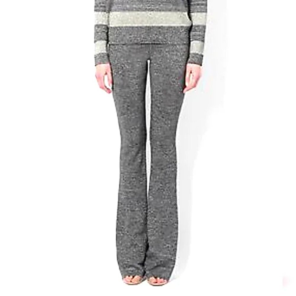 10 Crosby Derek Lam Flared Knit Metallic Pants